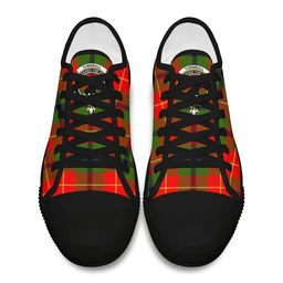 Scottish Turnbull Dress Clan Tartan Low Top Shoes - Crest Classic Scottish Plaid Tartan Plaid