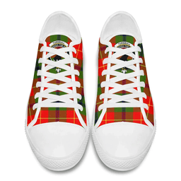 Scottish Turnbull Dress Clan Tartan Low Top Shoes - Crest Classic Scottish Plaid Tartan Plaid