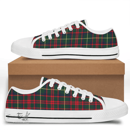 Scottish MacKintosh Hunting Modern Clan Tartan Low Top Shoes - Crest Classic Scottish Plaid Tartan Plaid