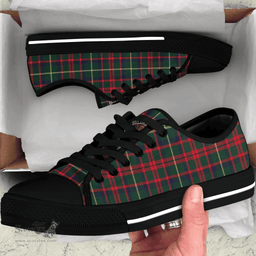Scottish MacKintosh Hunting Modern Clan Tartan Low Top Shoes - Crest Classic Scottish Plaid Tartan Plaid