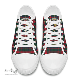 Scottish MacKintosh Hunting Modern Clan Tartan Low Top Shoes - Crest Classic Scottish Plaid Tartan Plaid