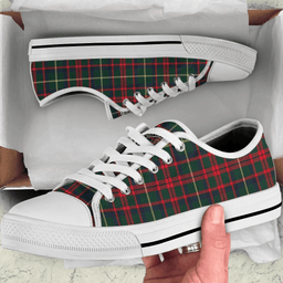Scottish MacKintosh Hunting Modern Clan Tartan Low Top Shoes - Crest Classic Scottish Plaid Tartan Plaid