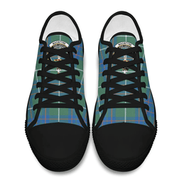 Scottish MacIntyre Hunting Ancient Clan Tartan Low Top Shoes - Crest Classic Scottish Plaid Tartan Plaid