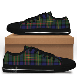Scottish MacLaren Modern Clan Tartan Low Top Shoes - Crest Classic Scottish Plaid Tartan Plaid
