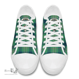 Scottish Kennedy Ancient Clan Tartan Low Top Shoes - Crest Classic Scottish Plaid Tartan Plaid