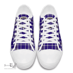 Scottish Ochterlony Clan Tartan Low Top Shoes - Crest Classic Scottish Plaid Tartan Plaid