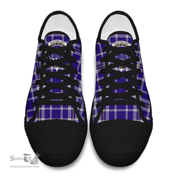 Scottish Ochterlony Clan Tartan Low Top Shoes - Crest Classic Scottish Plaid Tartan Plaid
