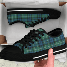 Scottish MacNeill of Colonsay Ancient Clan Tartan Low Top Shoes - Crest Classic Scottish Plaid Tartan Plaid