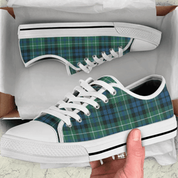 Scottish MacNeill of Colonsay Ancient Clan Tartan Low Top Shoes - Crest Classic Scottish Plaid Tartan Plaid