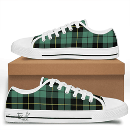Scottish Wallace Hunting Ancient Clan Tartan Low Top Shoes - Crest Classic Scottish Plaid Tartan Plaid