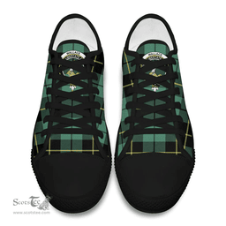 Scottish Wallace Hunting Ancient Clan Tartan Low Top Shoes - Crest Classic Scottish Plaid Tartan Plaid