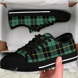 Scottish Wallace Hunting Ancient Clan Tartan Low Top Shoes - Crest Classic Scottish Plaid Tartan Plaid