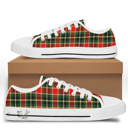 Scottish MacLachlan Hunting Modern Clan Tartan Low Top Shoes - Crest Classic Scottish Plaid Tartan Plaid