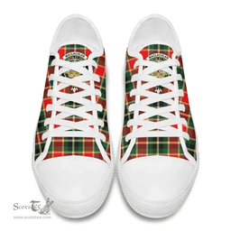 Scottish MacLachlan Hunting Modern Clan Tartan Low Top Shoes - Crest Classic Scottish Plaid Tartan Plaid
