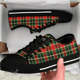 Scottish MacLachlan Hunting Modern Clan Tartan Low Top Shoes - Crest Classic Scottish Plaid Tartan Plaid