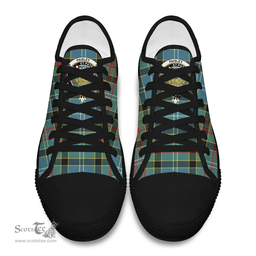 Scottish Paisley District Clan Tartan Low Top Shoes - Crest Classic Scottish Plaid Tartan Plaid