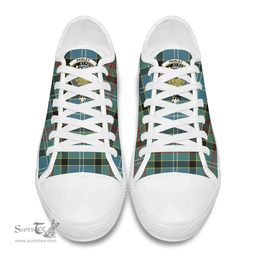 Scottish Paisley District Clan Tartan Low Top Shoes - Crest Classic Scottish Plaid Tartan Plaid