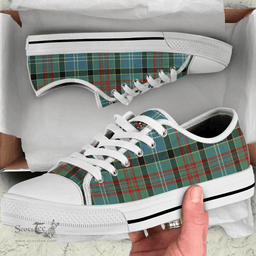 Scottish Paisley District Clan Tartan Low Top Shoes - Crest Classic Scottish Plaid Tartan Plaid