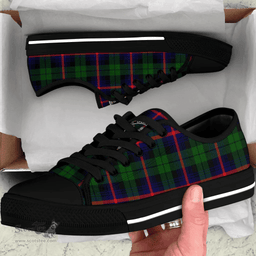 Scottish Urquhart Modern Clan Tartan Low Top Shoes - Crest Classic Scottish Plaid Tartan Plaid