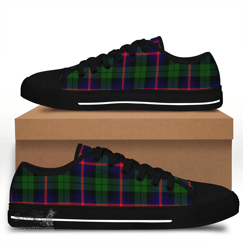 Scottish Urquhart Modern Clan Tartan Low Top Shoes - Crest Classic Scottish Plaid Tartan Plaid