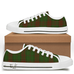 Scottish Maxwell Hunting Clan Tartan Low Top Shoes - Crest Classic Scottish Plaid Tartan Plaid
