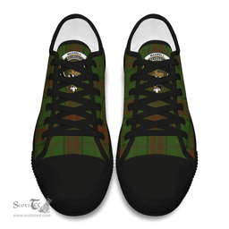 Scottish Maxwell Hunting Clan Tartan Low Top Shoes - Crest Classic Scottish Plaid Tartan Plaid