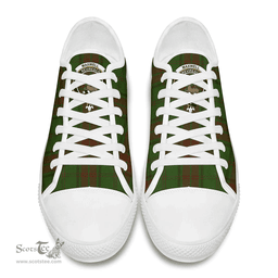 Scottish Maxwell Hunting Clan Tartan Low Top Shoes - Crest Classic Scottish Plaid Tartan Plaid