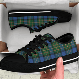 Scottish MacLaren Ancient Clan Tartan Low Top Shoes - Crest Classic Scottish Plaid Tartan Plaid