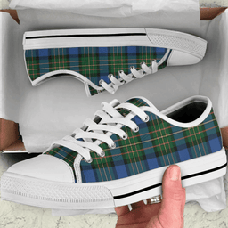 Scottish MacLaren Ancient Clan Tartan Low Top Shoes - Crest Classic Scottish Plaid Tartan Plaid
