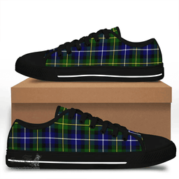 Scottish MacNeill of Barra Modern Clan Tartan Low Top Shoes - Crest Classic Scottish Plaid Tartan Plaid