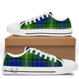 Scottish Maitland Clan Tartan Low Top Shoes - Crest Classic Scottish Plaid Tartan Plaid