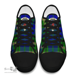 Scottish Maitland Clan Tartan Low Top Shoes - Crest Classic Scottish Plaid Tartan Plaid