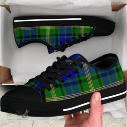 Scottish Maitland Clan Tartan Low Top Shoes - Crest Classic Scottish Plaid Tartan Plaid