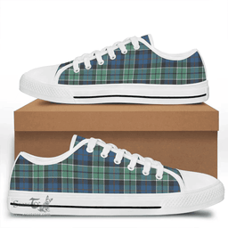 Scottish Leslie Hunting Ancient Clan Tartan Low Top Shoes - Crest Classic Scottish Plaid Tartan Plaid