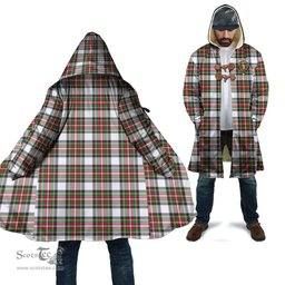 Scottish Stewart Dress Modern Tartan Cloaks - Hooded Cape Coat with Family Crest Scottish Clans