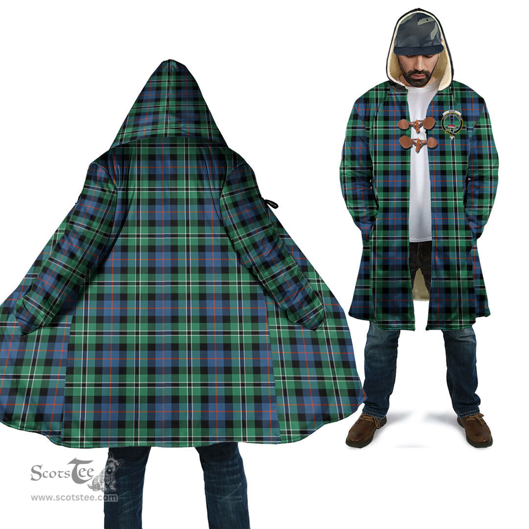 Scottish Rose Hunting Ancient Tartan Cloaks - Hooded Cape Coat with Family Crest Scottish Clans