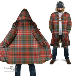 Scottish MacPherson Weathered Tartan Cloaks - Hooded Cape Coat with Family Crest Scottish Clans