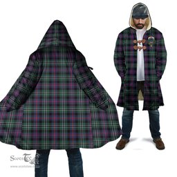 Scottish Rose Hunting Modern Tartan Cloaks - Hooded Cape Coat with Family Crest Scottish Clans