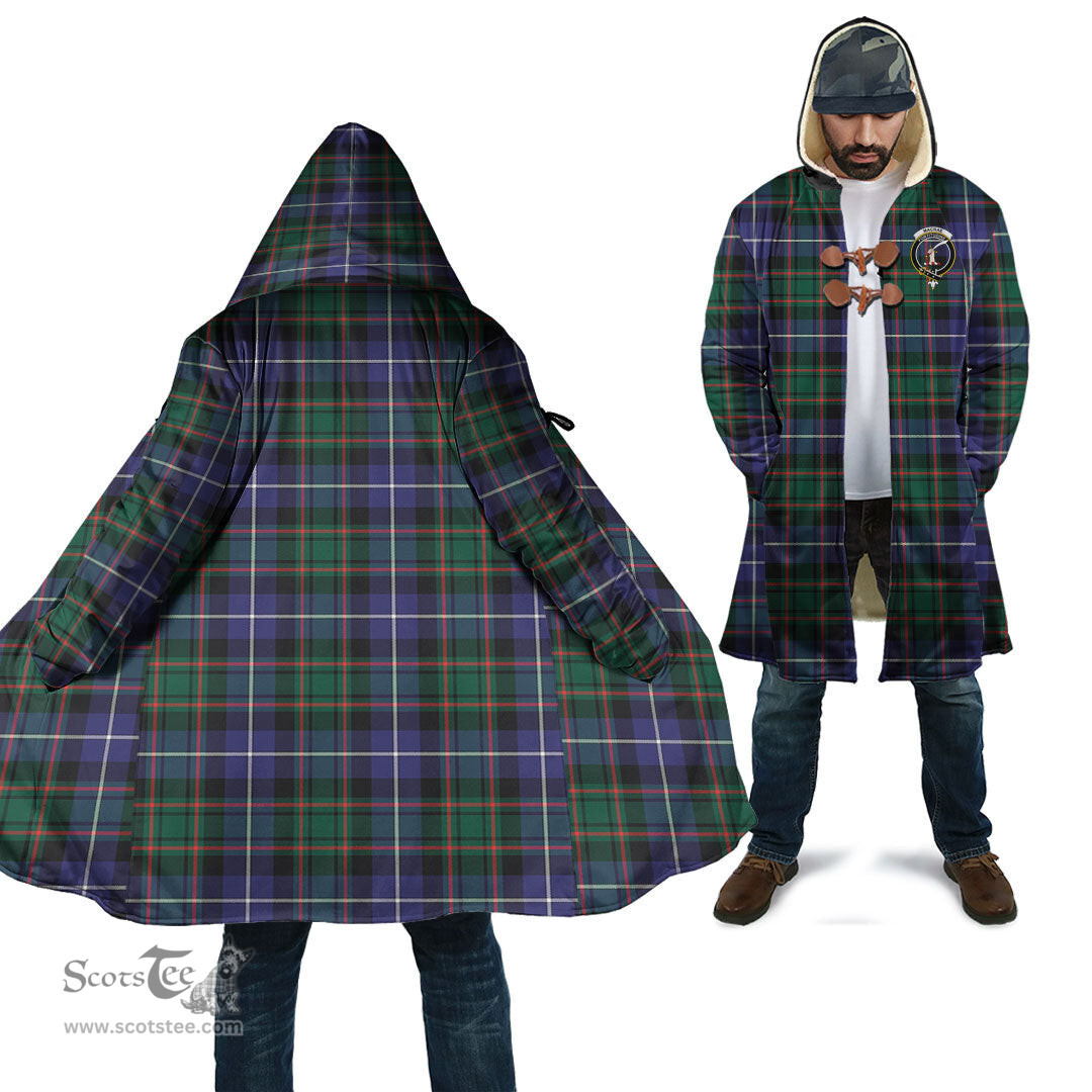 Scottish MacRae Hunting Modern Tartan Cloaks - Hooded Cape Coat with Family Crest Scottish Clans
