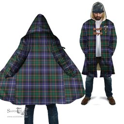 Scottish MacRae Hunting Modern Tartan Cloaks - Hooded Cape Coat with Family Crest Scottish Clans