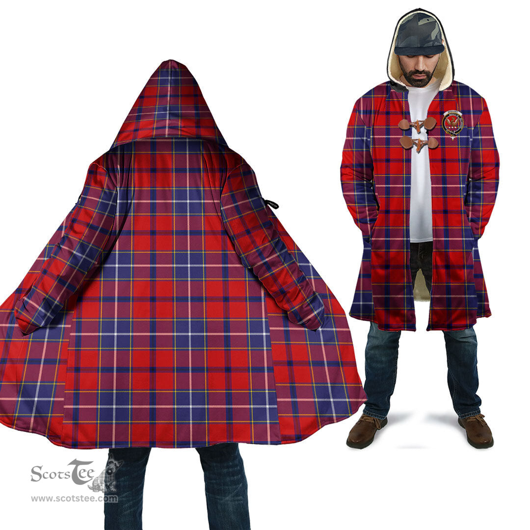 Scottish Wishart Dress Tartan Cloaks - Hooded Cape Coat with Family Crest Scottish Clans