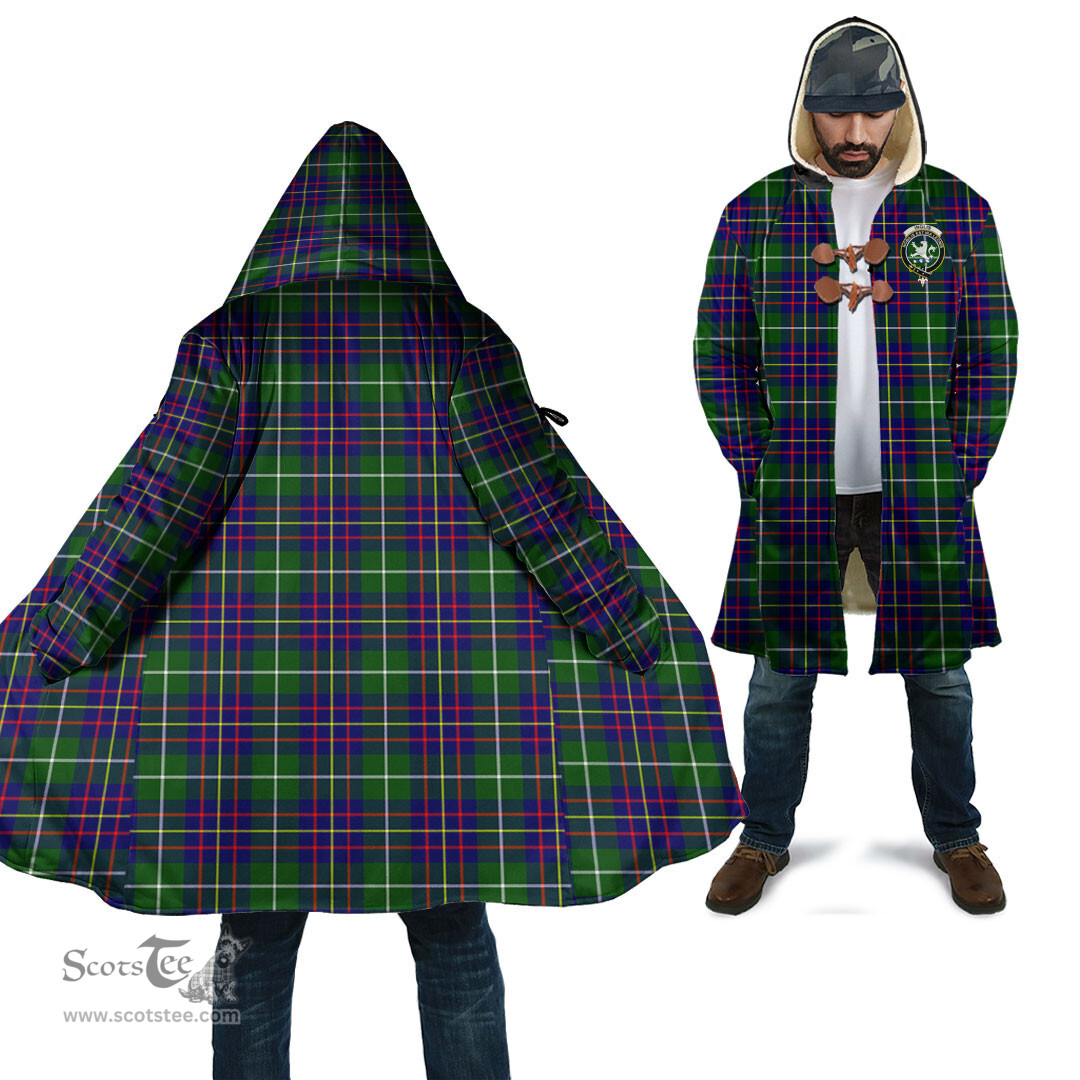 Scottish Inglis Modern Tartan Cloaks - Hooded Cape Coat with Family Crest Scottish Clans