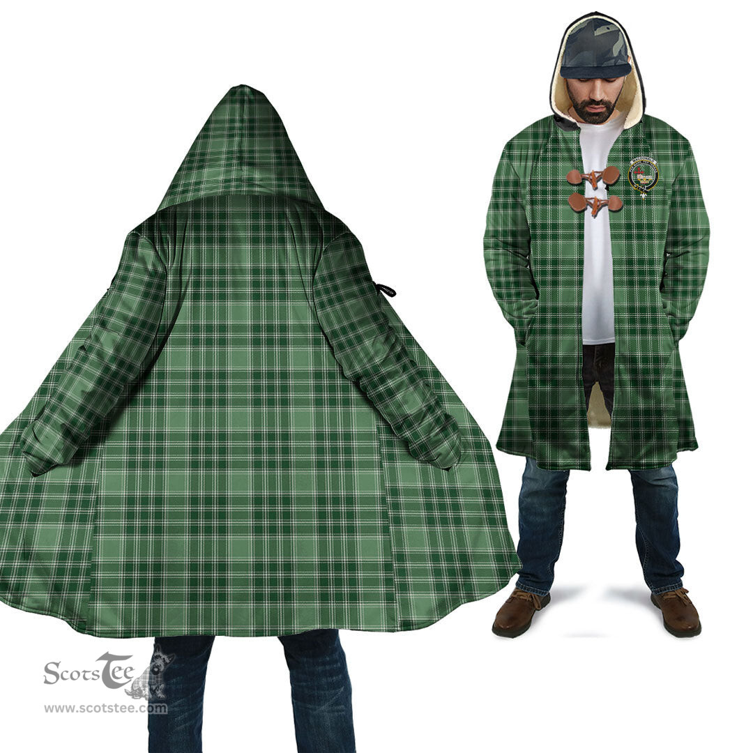 Scottish MacDonald Lord of the Isles Hunting Tartan Cloaks - Hooded Cape Coat with Family Crest Scottish Clans