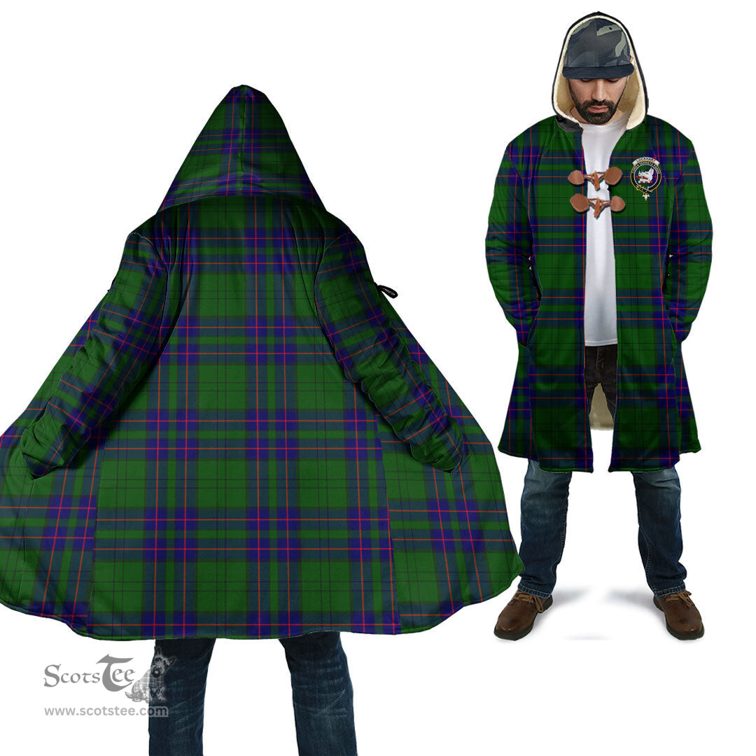 Scottish Lockhart Modern Tartan Cloaks - Hooded Cape Coat with Family Crest Scottish Clans