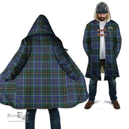 Scottish MacInnes Modern Tartan Cloaks - Hooded Cape Coat with Family Crest Scottish Clans