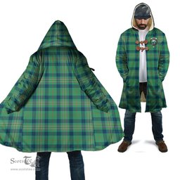 Scottish Kennedy Ancient Tartan Cloaks - Hooded Cape Coat with Family Crest Scottish Clans