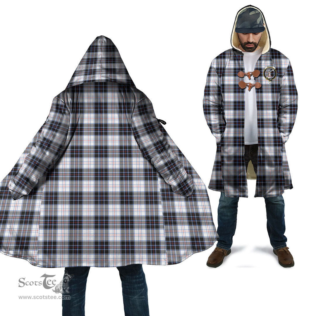 Scottish MacRae Dress Modern Tartan Cloaks - Hooded Cape Coat with Family Crest Scottish Clans