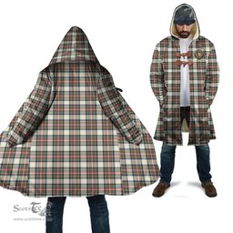 Scottish Stewart Dress Ancient Tartan Cloaks - Hooded Cape Coat with Family Crest Scottish Clans
