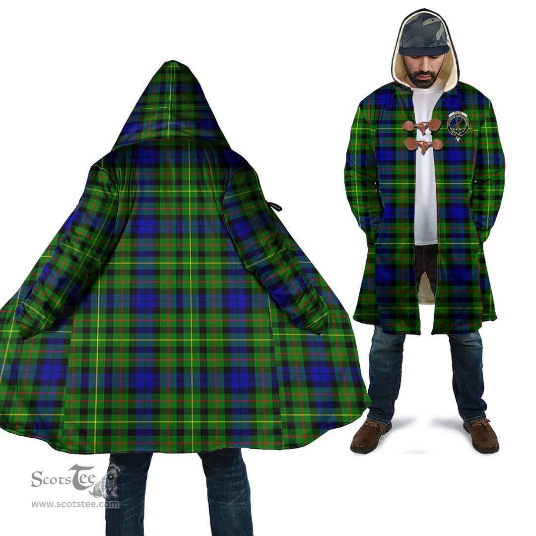 Scottish Rollo Modern Tartan Cloaks - Hooded Cape Coat with Family Crest Scottish Clans