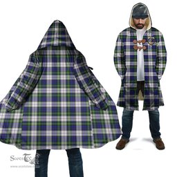 Scottish Gordon Dress Modern Tartan Cloaks - Hooded Cape Coat with Family Crest Scottish Clans